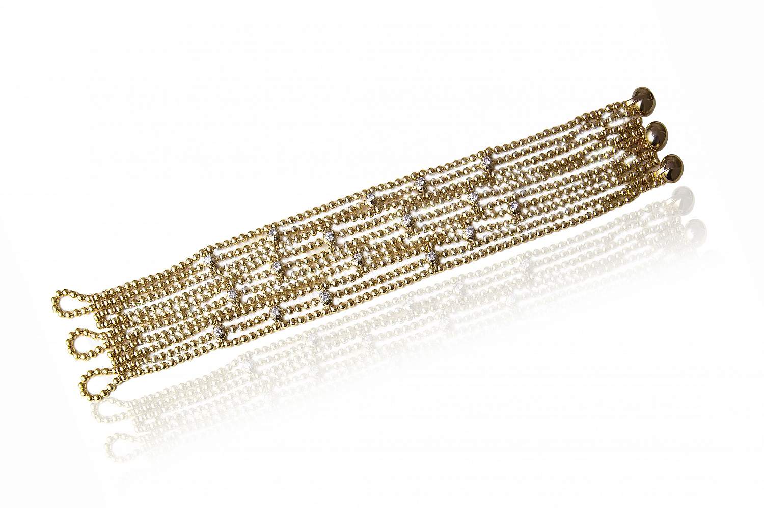 Браслет Cartier  Draperie de Decollete 18k Yellow Gold & Diamond Bracellet