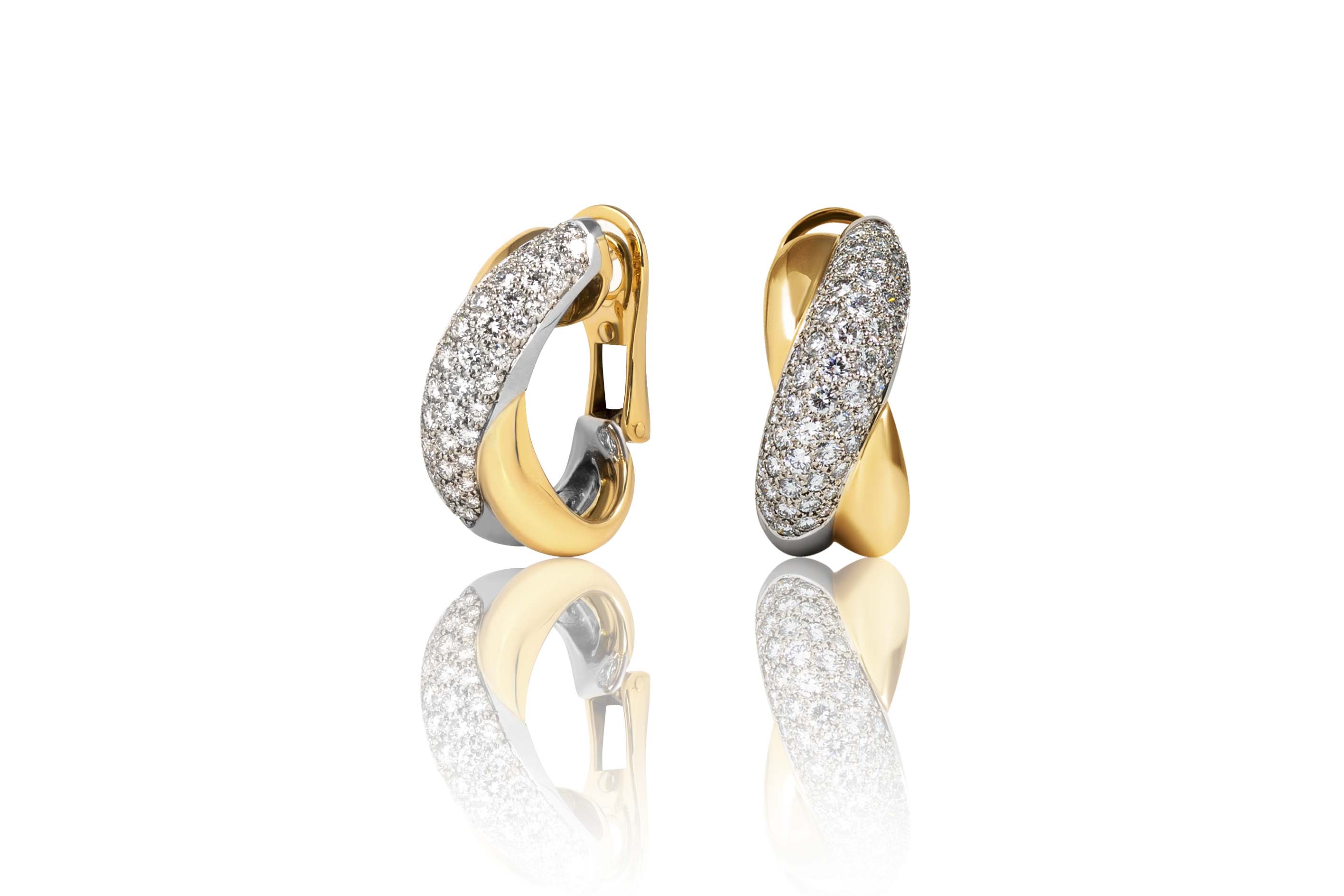 Серьги Cartier  с бриллиантами