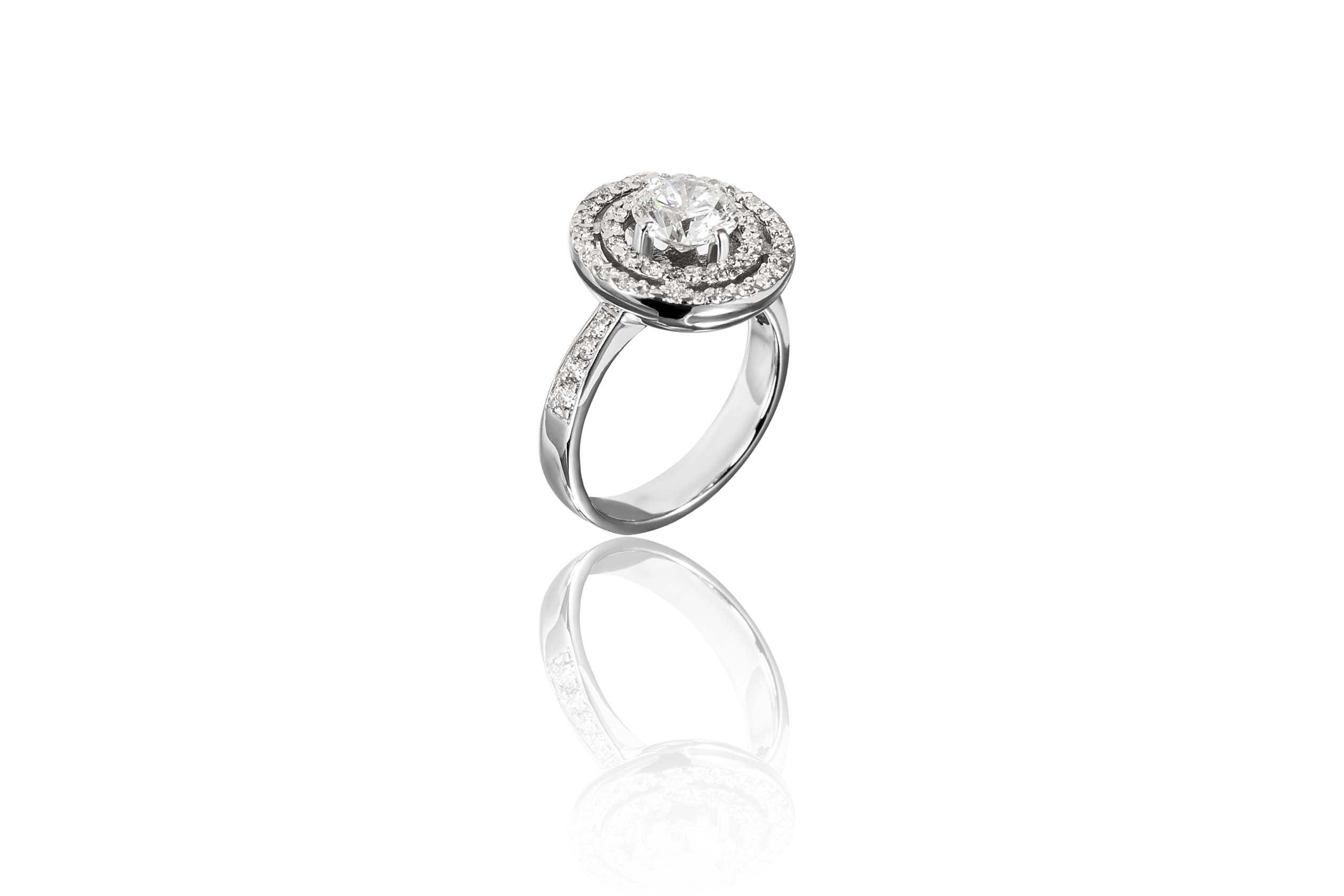 Кольцо RalfDiamonds  с бриллиантом 1,16ct K/I1