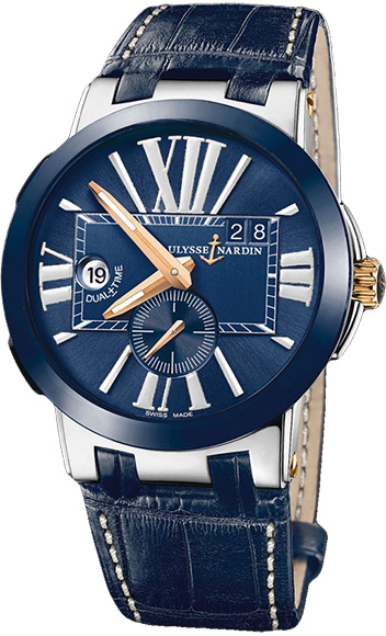 Часы Ulysse Nardin Executive Dual Time Steel and Gold 243-00