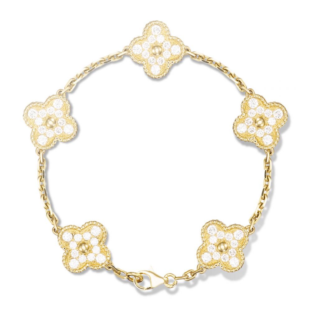 Браслет Van Cleef & Arpels  Vintage Alhambra, 5 мотивов VCARA 41400