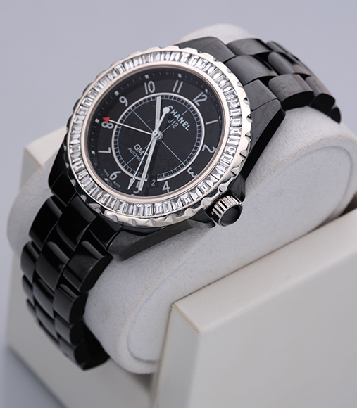 Часы Chanel GMT+ White Ceramic Diamond Beze