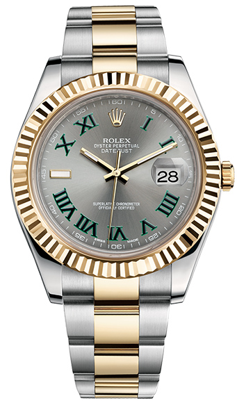 Часы Rolex Datejust II 41mm Steel and Yellow Gold "Wimbledon" 116333