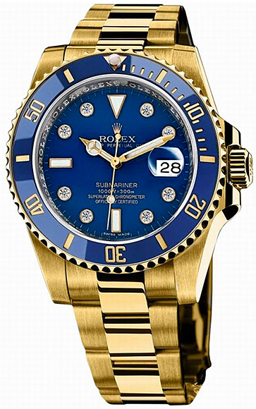 Часы Rolex SUBMARINER DATE 40MM YELLOW GOLD CERAMIC 116618