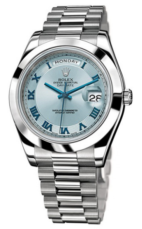 Часы Rolex Day-Date II 41mm Platinum Ice Blue 218206