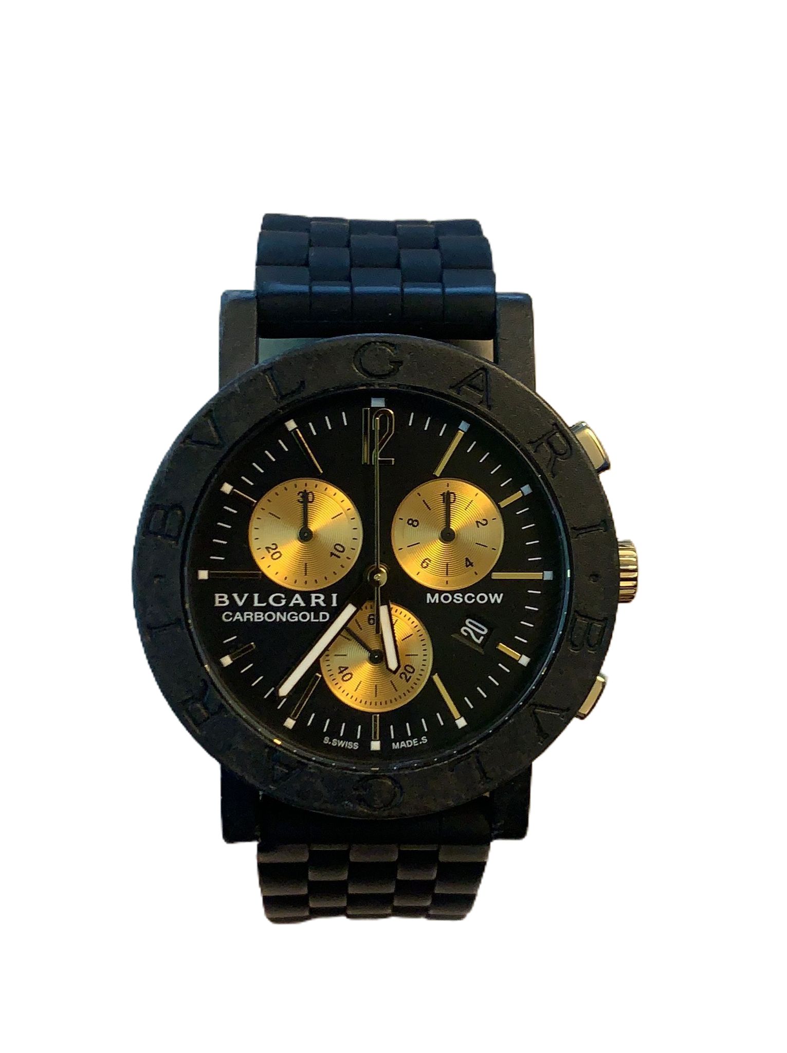 Часы Bvlgari Carbongold Moscow BB 38 CL CH