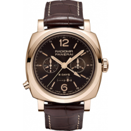 Часы Panerai 1940 Chrono Monopulsante 8 Days GMT Oro Rosso PAM00502