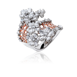 Кольцо с бриллиантом No Name  с бриллиантами 4,65ct
