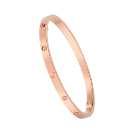 Браслет Cartier Love Bracelet Rose Gold Small Model 6 Diamonds B6047617
