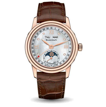 Leman Moonphase Quantième Complet 33 mm 2360-3691A-55A