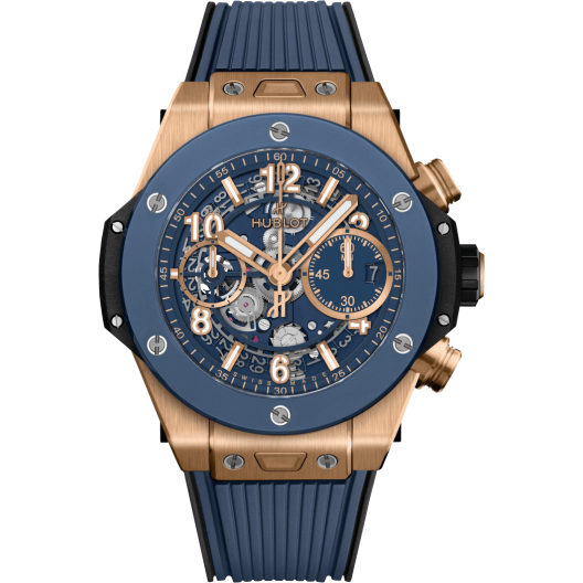 Часы Hublot Big Bang Unico King Gold Blue Ceramic 42 mm 441.OL.5181.RX