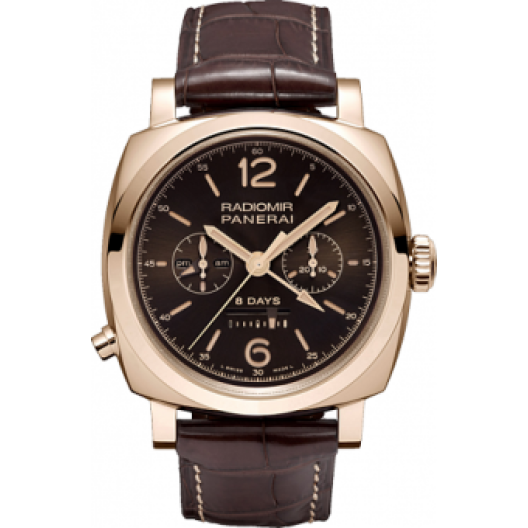 Часы Panerai 1940 Chrono Monopulsante 8 Days GMT Oro Rosso PAM00502