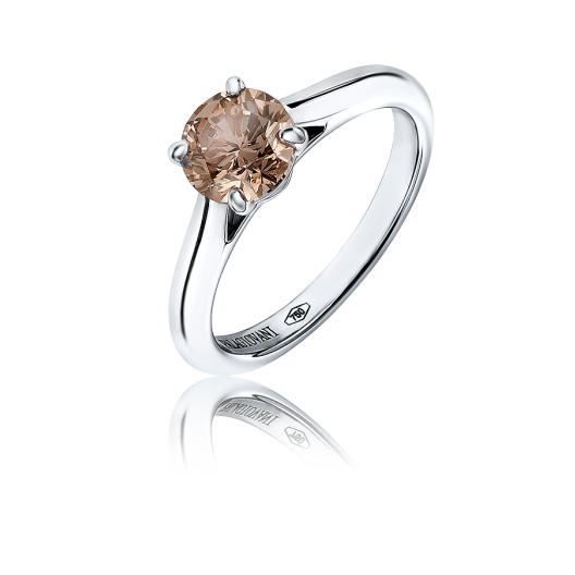 Кольцо с бриллиантом Palagiovani  1,17ct Q-R-Brounish/I2