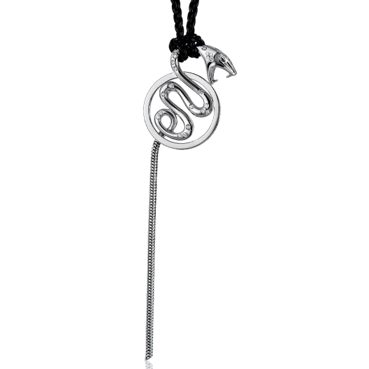 Колье Boucheron 18 Karat Diamond Snake Pendant White Gold