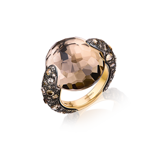 Кольцо с бриллиантом Pomellato  Tango Collection Smokey Quartz