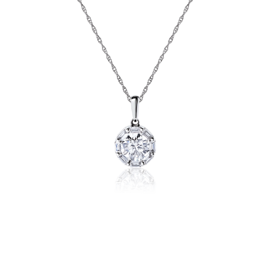Колье No Name подвеска с бриллиантом 0,82ct I/SI2