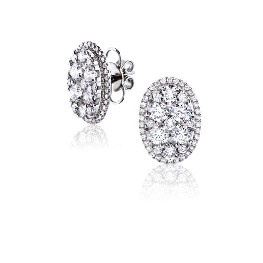 Серьги RalfDiamonds  с бриллиантами 3,73ct
