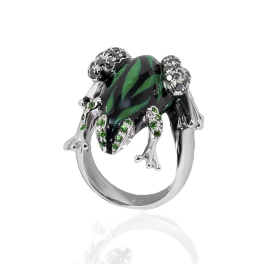 Кольцо с бриллиантом Adolfo Courrier Il Principe Frog Ring