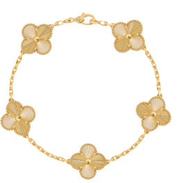 Браслет Van Cleef & Arpels Alhambra Bracelet 5 Motifs Yellow Gold VCARP3JK00