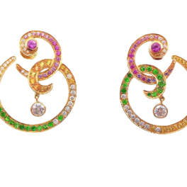 Серьги Van Cleef & Arpels Paradis Earrings Multicolor Sapphires ARN9BS00