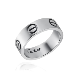 Кольцо Cartier Love Ring White Gold B4084700