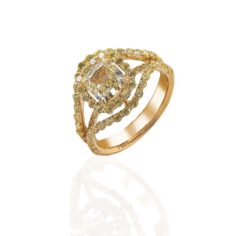 Кольцо с бриллиантом RalfDiamonds Yellow Gold Diamonds Ring