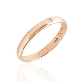 Кольцо с бриллиантом Cartier Wedding Band Ring