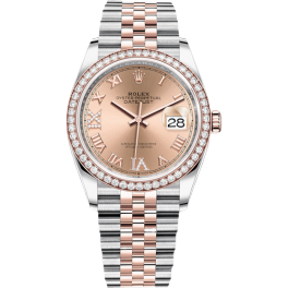 Часы Rolex Datejust 36 mm, Oystersteel, Everose gold and diamonds 126281rbr