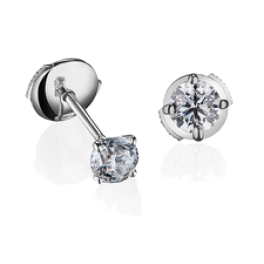 Серьги No Name White Gold Diamond Earrings 0.73 ct E/VS1 - 0.75 ct E/VVS2