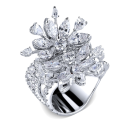 Кольцо RalfDiamonds White gold diamonds ring 4.15 сt.