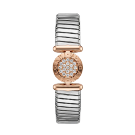 Браслет Bvlgari Tugobas Steel and Rose Gold Diamonds