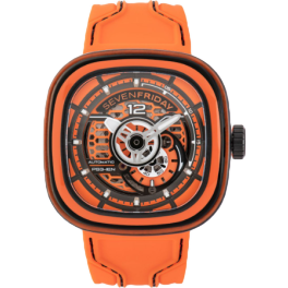 Часы Sevenfriday Colored Carbon Orange 47 mm PS3/03