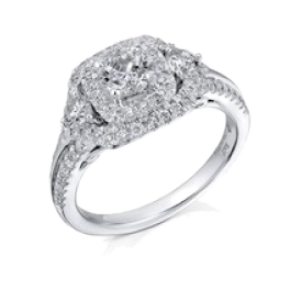 Кольцо RalfDiamonds White gold diamonds ring 1.24 ct.