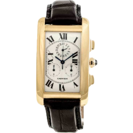 Часы Cartier Tank Americaine Chronograph 18K W2605856