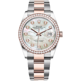 Часы Rolex Datejust 36 mm Oystersteel Everose Gold and Diamonds 126281RBR