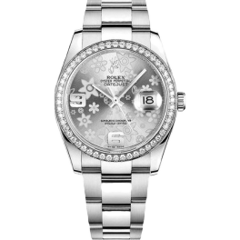 Часы Rolex  Datejust 36 Silver Floral Dial 116200
