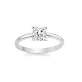 Кольцо с бриллиантом Tiffany & Co  Princess-cut Diamond Engagement Ring in Platinum