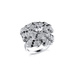 Кольцо с бриллиантом RalfDiamonds  цветок c бр. 1,01сt F/VS2