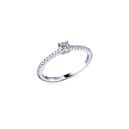 Кольцо с бриллиантом Tiffany & Co