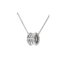 Колье Bvlgari подвеска 18K White Gold B.Zero1 Necklace 16 Inches