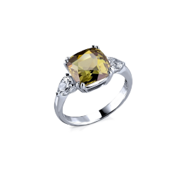 Кольцо с бриллиантом RalfDiamonds  с демантоидом 4,00ct.