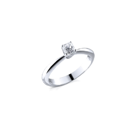 Кольцо с бриллиантом No Name  0,46ct D/VVS2