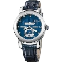 Часы Ulysse Nardin  Anniversary 160 Blue Dial 18Kt White Gold Blue Leather Men's Watch 1600-100 1600-100