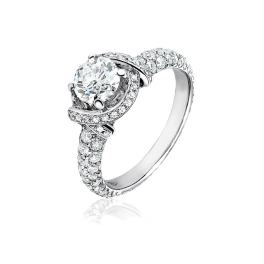 Кольцо с бриллиантом No Name  0,65ct K/VS2