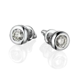Серьги Mercury  с бриллиантами 0,50-0,50ct G/VS1