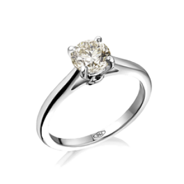 Кольцо с бриллиантом RalfDiamonds  1,07ct M/VS1