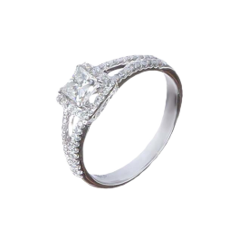 Кольцо с бриллиантом No Name  0,68ct I/SI2