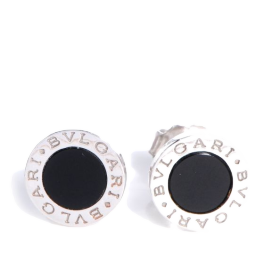 Серьги Bvlgari  -Small White Gold & Onyx Earrings OR085817