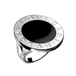 Кольцо Bvlgari  White Gold & Onyx Ring