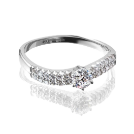 Кольцо с бриллиантом RalfDiamonds  0,33ct D/VS1